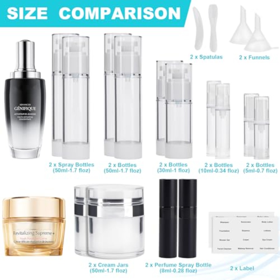 مجموعة من 20 عبوة عطر بدون هوا - مراجعة Perfume Travel Set وسعره